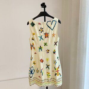 Yellow linen dress US6
